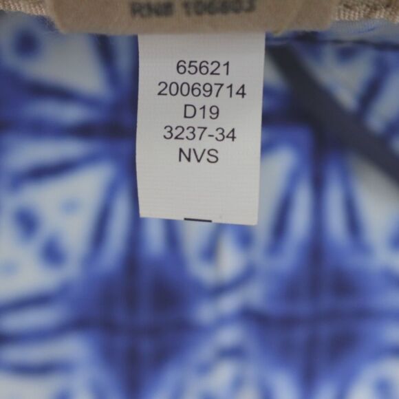 Duluth Trading Jacket Womens Small Blue White‎ Tie Dye Geometric Rain Grabreaker - Picture 13 of 15